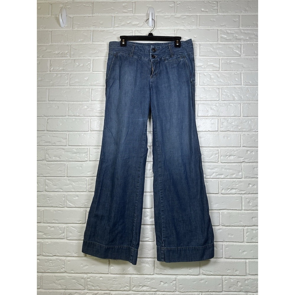 Lucky Brand 14/32 Sweet N Low Dungarees Y2K Wide Leg Trouser Jeans